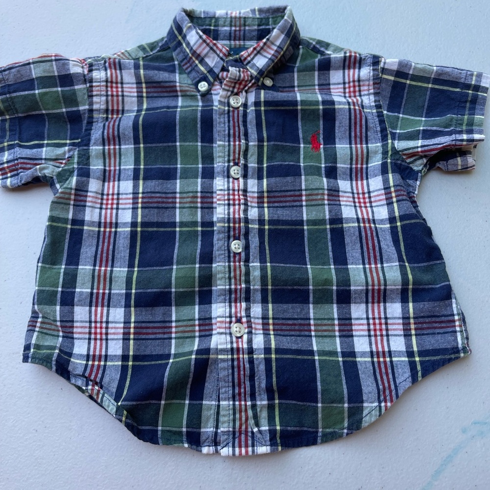 Ralph Lauren Plaid Button Down 12M
